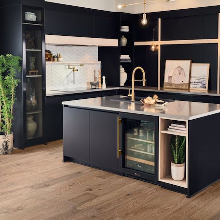 granite countertops in a modern kitchen